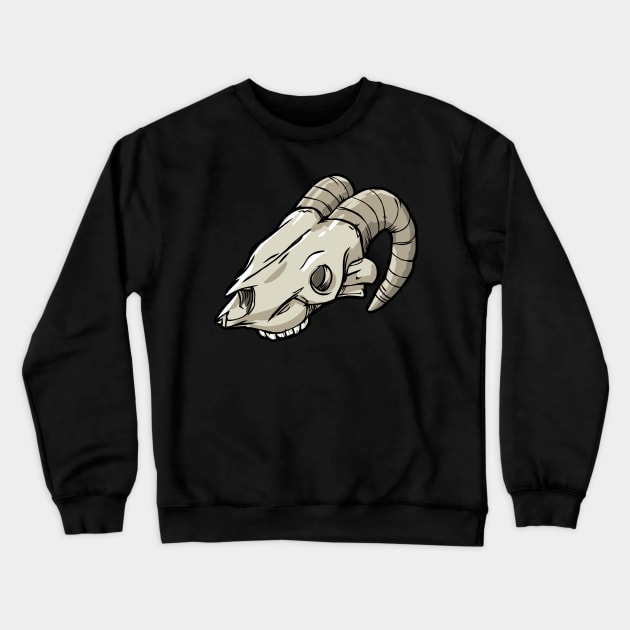 ram skull Crewneck Sweatshirt by VizRad